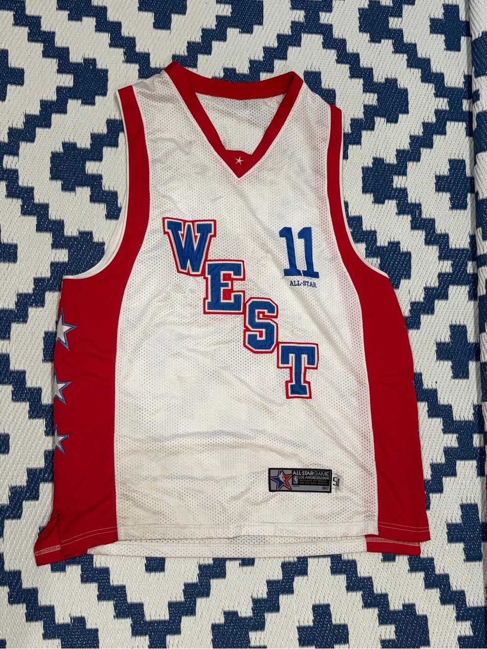 Vintage Yao Ming #11 All Star Game West Jersey Reebok 2004 NBA Basketball Sz 54